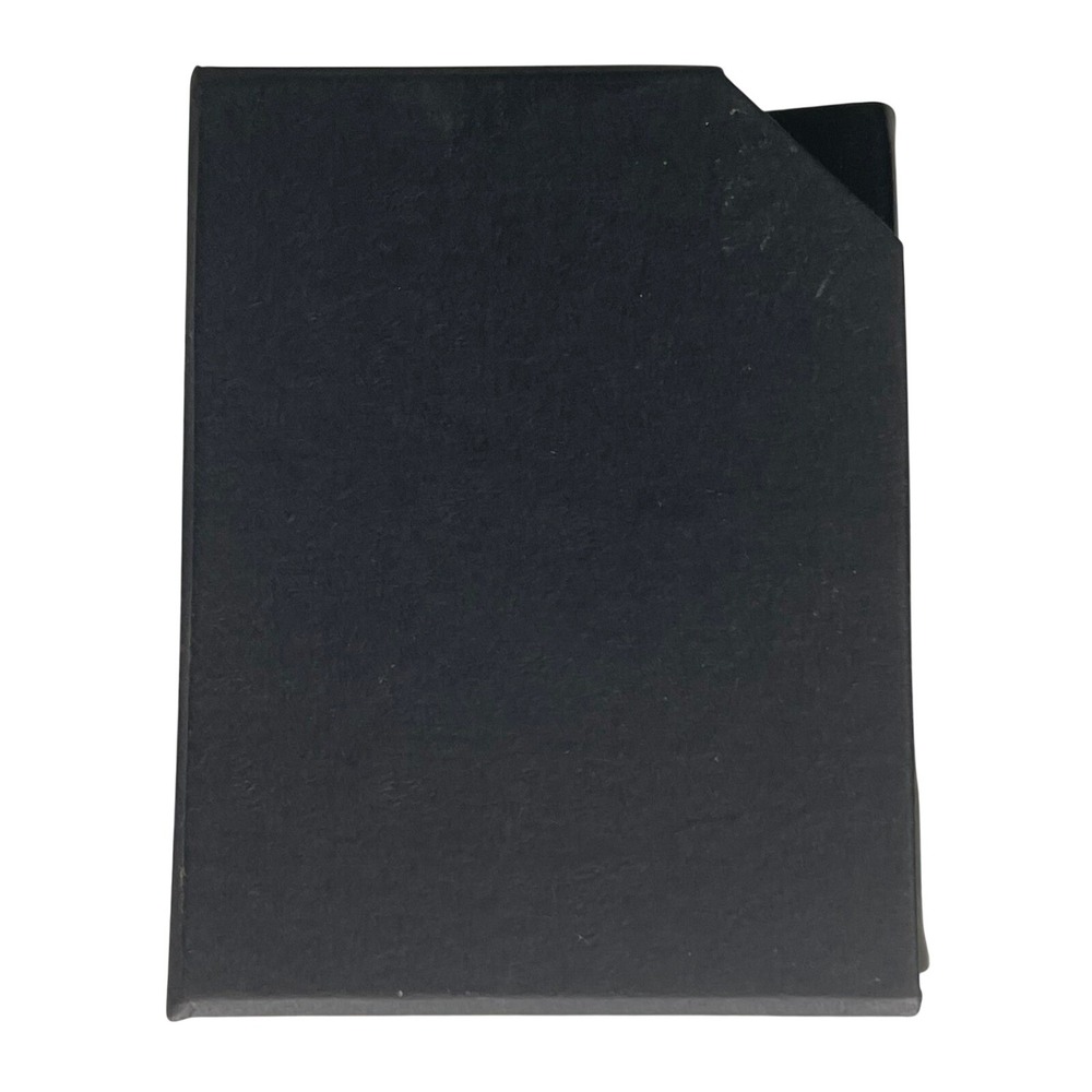 Black Leather Mini Photo Album with Slipcase Small Scrapbook 5.5x4.25